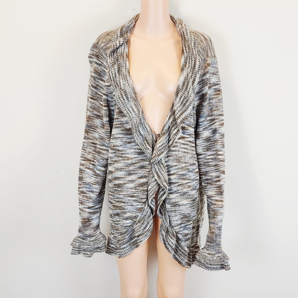 Avenue Sweater Collection Knit Long Sleeve Open Front Cardigan Sweater